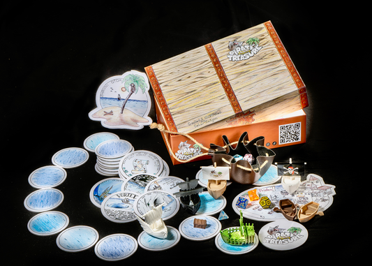 Pirate Treasure – Handcrafted family board game for 2–10 players